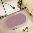 thumbnail image 5 of Under $5! InsCrazy Bathroom Rugs Bathroom Water Absorbent Floor Mats Diatomite Soft Mats Toilet Bathroom Doorway Quick Dry Foot Mats Household Non-Slip Mats Entrance Mats 17" x 24", 5 of 8