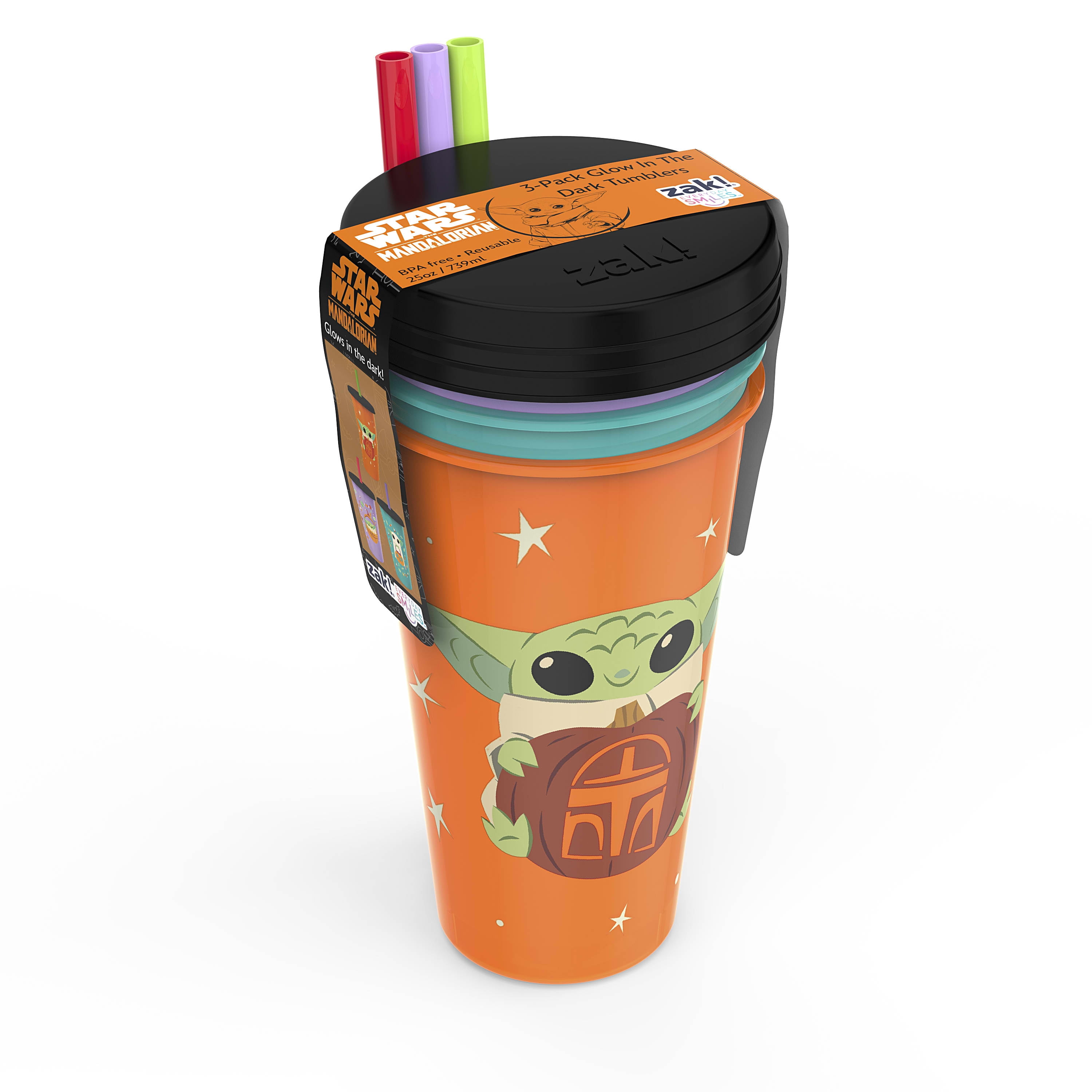  Zak Designs Star Wars The Mandalorian Kelso Toddler Cups For  Travel or At Home, 15oz 2-Pack Durable Plastic Sippy Cups With Leak-Proof  Design is Perfect For Kids (Baby Yoda, Grogu) 