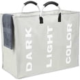 thumbnail image 5 of SUGIFT Large Capacity Foldable Laundry Hampers with Handle, Gray, 5 of 6