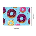 thumbnail image 3 of Haiem Donuts Front Door Mat Indoor Outdoor Entrance, Waterproof All-Season, All-Weather Doormat, Durable Flannel Fabric, Fade Resistant, Low Profile, 16x24in, 3 of 9