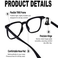 thumbnail image 3 of KANASTAL Oversized Blue Light Glasses Women Men TR90 Anti-Glare UV400 Protection for Computer Gaming Study Black Frame, 3 of 6