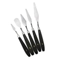 thumbnail image 1 of Almencla Ensemble de 5 Spatules Raclette Palette Mixte kit d'Outils en Acier Inoxydable pour, 1 of 8