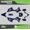 Blue-shift, variant on Kalair GFX Graphics Kit for Kawasaki KX100 (2014-2021) Warrior Series