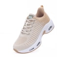 thumbnail image 3 of Women's Running Shoes Lightweight Tennis Athletic Gym Walking Sneakers Beige Size 9, 3 of 6
