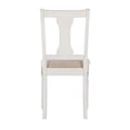 thumbnail image 6 of Pemberly Row Transitional Wood Six Piece Dining Set in Vanilla White and Brown, 6 of 23