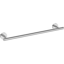 USHOWER Polished Chrome Towel Bar, 24-Inch Towel Racks for Bathroom Wall-Mounted, SUS304 Stainless Steel Towel Rod (Total Length 26-Inch)