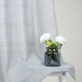 thumbnail image 5 of 2 Pcs Semi Kitchen Small Curtain, Faux Linen Textured Sheer Voile Tier Curtain, 5 of 9