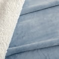 thumbnail image 4 of Great Bay Home Cozy Plush / Sherpa Reversible Throw Blanket, Full / Queen, Powder Blue, 4 of 5
