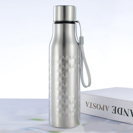 

COOLL 750ml Rhombus Stainless Steel Large Capacity Outdoor Sports Cycling Water Bottle