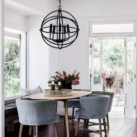 - VIVOHOME Metal Rustic Pendant Lights Ceiling Chandelier with Light Fixtures