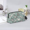 thumbnail image 6 of Uemuo Hand Drawn Chickens Pattern Portable Toiletry Bags with Handle, Waterproof travel Make up Bags for Women, Large Capacity Travel Cosmetic Bags, 6 of 9