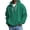 AX26_Dark Green, variant on Resicozy Quarter Zip Hoodie for Men Waffle Knit Long Sleeve Sweatshirt with Pockets Green S