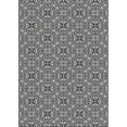 thumbnail image 1 of Ahgly Company Indoor Rectangle Patterned Charcoal Black Novelty Area Rugs, 6' x 9', 1 of 6