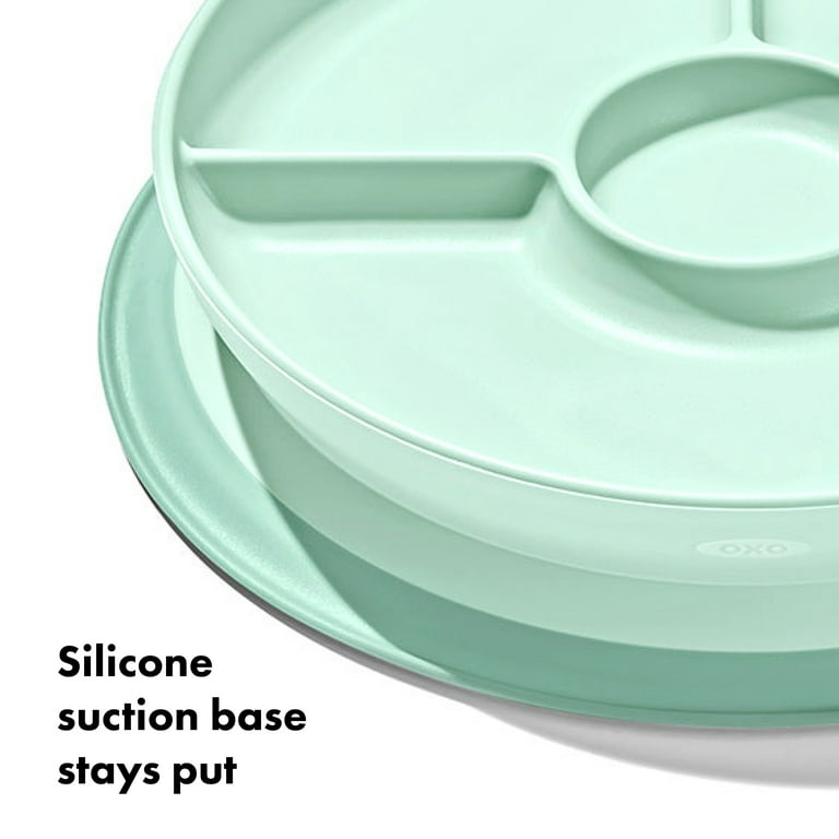 OXO Tot Stick and Stay Suction Divided Plate photo 4