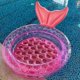 thumbnail image 4 of (90cm700g)Inflatable mermaid pool for children, round pool for garden, children's pool for indoor and outdoor use, baby ball pool, 4 of 5