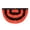 A, variant on Halloween Bunting Flag Fully Sewn Orange Black Pleated Half Fan Banner Trick Outside Porch Garden Outdoor Yard 45x90cm for Patio