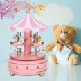 thumbnail image 3 of Music Box Christmas Carousel Horse Carousel Music Box Artware, Carousel, 3 of 5