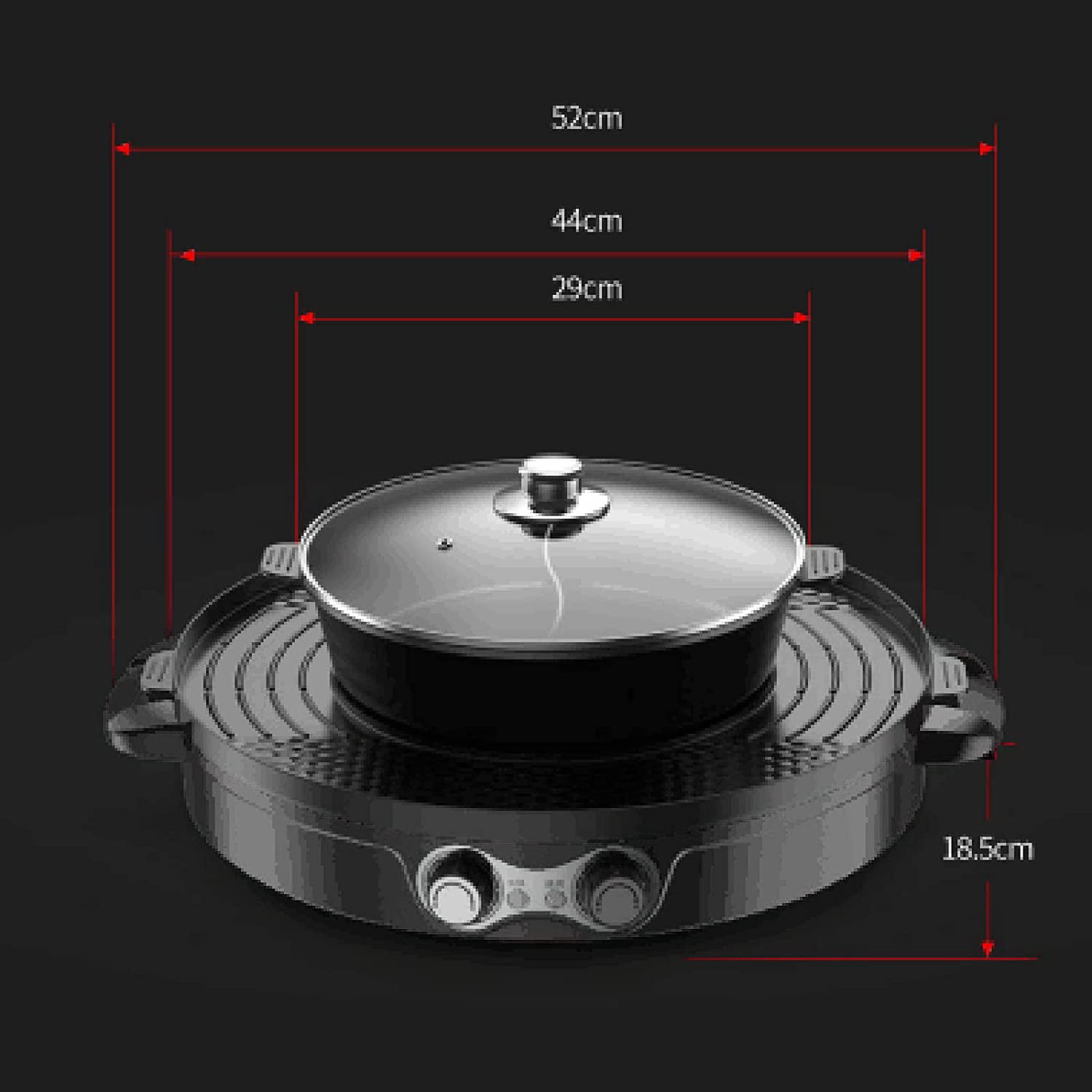 Jual Korean Grill Pan Electric Multifungsi 2in1 Hotpot BBQ