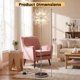 thumbnail image 3 of Gymax 63'' Crystal Floor Lamp w/Acrylic Crystals Foot Switch for Living Room Bedroom Silver, 3 of 10