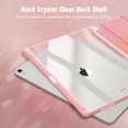 thumbnail image 3 of Fintie Hybrid Slim Case for iPad Air 13-inch (M3) 2025, (M2) 2024 - Shockproof Cover with Clear Back Shell & Pencil Holder, Sunset Ombre, 3 of 10
