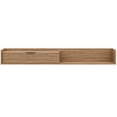 thumbnail image 5 of Nexera Slim Wall-Mounted Tv Stand Fits Tv's up to 72" with Storage Cabinet, Light Walnut, 5 of 9