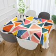 thumbnail image 2 of Yayeee Tablecloths 54" x 72" Rectangle Wrinkle Resistant Party Table Cover, Abstract Triangles, 2 of 8