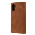 thumbnail image 6 of Feishell for Samsung Galaxy A14 5G 6.6 inch Wallet Case,Shockproof Ultra Thin Premium PU Leather Magnetic Closure Card Slots Cash Pocket TPU Bumper Shock Absorbing Flip Kickstand Phone Cover,Brown, 6 of 9