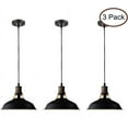 thumbnail image 5 of Claxy 12" Black Barn Pendant Light Fixture 3-Pack, 5 of 8