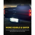 thumbnail image 6 of LED License Plate Lights Bright White Rear Bumper Tag Lamp Assembly Replacement Compatible with Ford F150 F250 F350 Super Duty Bronco Ranger Explorer Excursion Truck Pickup, Pack of 2, 6 of 7