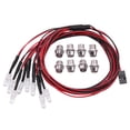 thumbnail image 1 of Juego de Luces Traseras Kuymtek 8 LED Piezas Coche RC para HSP HPI REDCAT Axial, 1 of 9