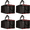 RED AND BLACK, variant on 4-Pack Insulated Food Delivery Bag, XXX-Large Meal Grocery Tote Insulation Bag For Hot And Cold Food, Commercial, Large Capacity Reusable Warming Bag