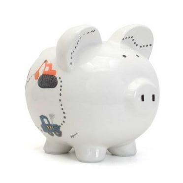 Bank Hard Hat Piggy Bank Ceramic Constuction Save Money 36896