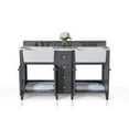 thumbnail image 4 of Ancerre Designs Adeline 60" Wood Bathroom Vanity Set in Sapphire Gray, 4 of 12