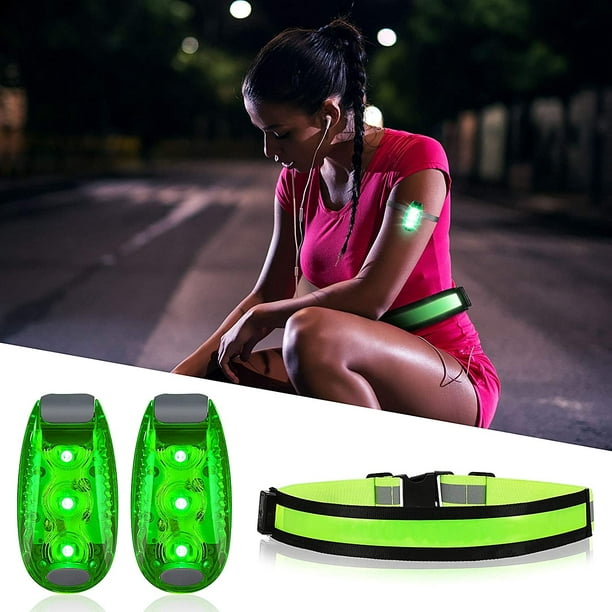 Bracelet de sécurité réfléchissant LED, charge USB, pour sport de plein  air, lumière lumineuse, ceinture de