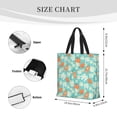 thumbnail image 3 of Fuzoiu Cute Sloth on Floral Tree Print Durable Tote Bag,Shoulder Bag with Zipper Closure,Casual Tote's Handbag,for Daily Use, Shopping, School, Work, 3 of 7