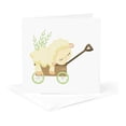 thumbnail image 5 of 3drose, Cute Easter Lamb Asleep in a Cart Illustration, 12 Greeting Cards with Envelopes, 5 of 7