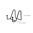 thumbnail image 3 of FUEENIRVA 4pcs Plate Display Stands, Metal Black Frame Easel Holders for Plates, Pictures, Photos, Books, Tablets, 3 of 6