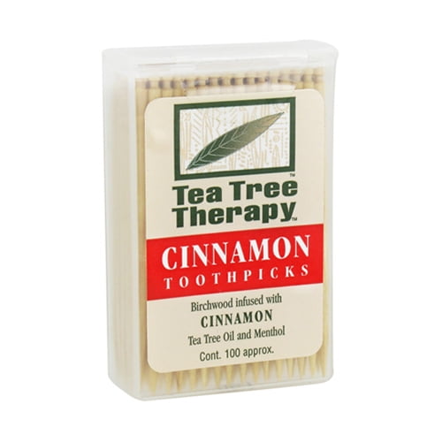 Tea Tree Therapy Toothpicks, Cinnamon - 100 Ea, 3 Pack