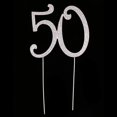 thumbnail image 3 of Decoración para Tarta Yotijar con Número 50 Cumpleaños de Cristal Imitación, 3 of 6