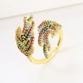 thumbnail image 2 of Copper Cartoon Spider Ring With Inlaid Zircon Stone Travel Souvenir Ring Index Finger Animal Jewelry Ring Ring, 2 of 5