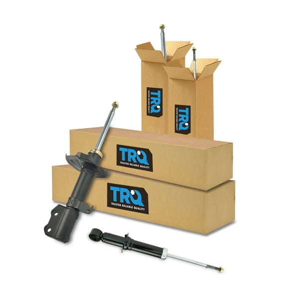 TRQ Front and Rear Shock & Strut Kit Shock Absorber Strut Assembly Fits Select 2003-2008 Toyota Corolla