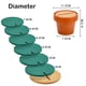 thumbnail image 2 of Juego de 6 posavasos de cactus hechos a mano con soporte para maceta, 2 of 5