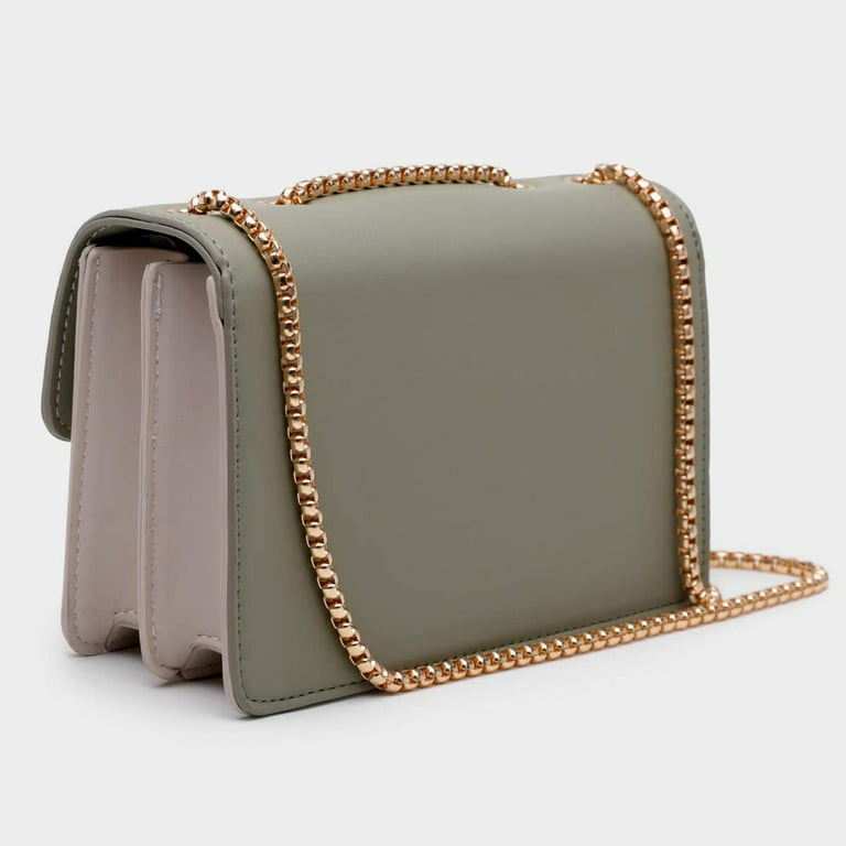 Asge Color-Block Crossbody Bags for Women Leather Cross Body Purses Cute Designer Handbags Shoulder Bag Medium size, Women's, Green