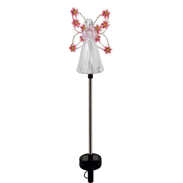 Bearachild Lámpara de paisaje con luz Solar, iluminación de patio, mano de obra fina, dulce regalo, suministros para el hogar, decoración decorativa de Iluminación y accesorios Rosado Bearachild HA073557-02