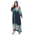 thumbnail image 2 of Tralilbee Robe Décontractée Moderne à Manches Longues Imprimée Grande Taille pour Femme Longue Mode Robe Décontractée Jusqu'au Sol Robe à Manches Longues 6TG Chandail, 2 of 5