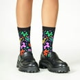 thumbnail image 4 of Zufioo Colorful Air Balloons1 Print Children's Mid-tube Socks, Contrast Color High Elastic Sports Socks - Sweat-absorbent, Warm, Suitable for Children Aged 6-10, 4 of 5