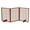 Brown-3 Panels, variant on BAYUELSWU Freestanding Wooden Pet Gate, Foldable Pet Dog Gate, 3 Panels 24'' Tall Fence for Doorways, Stairs (Brown)