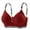 Wine, variant on Women's Soft Stretch Front Buckle Bralette Without Underwire for Everyday Comfort