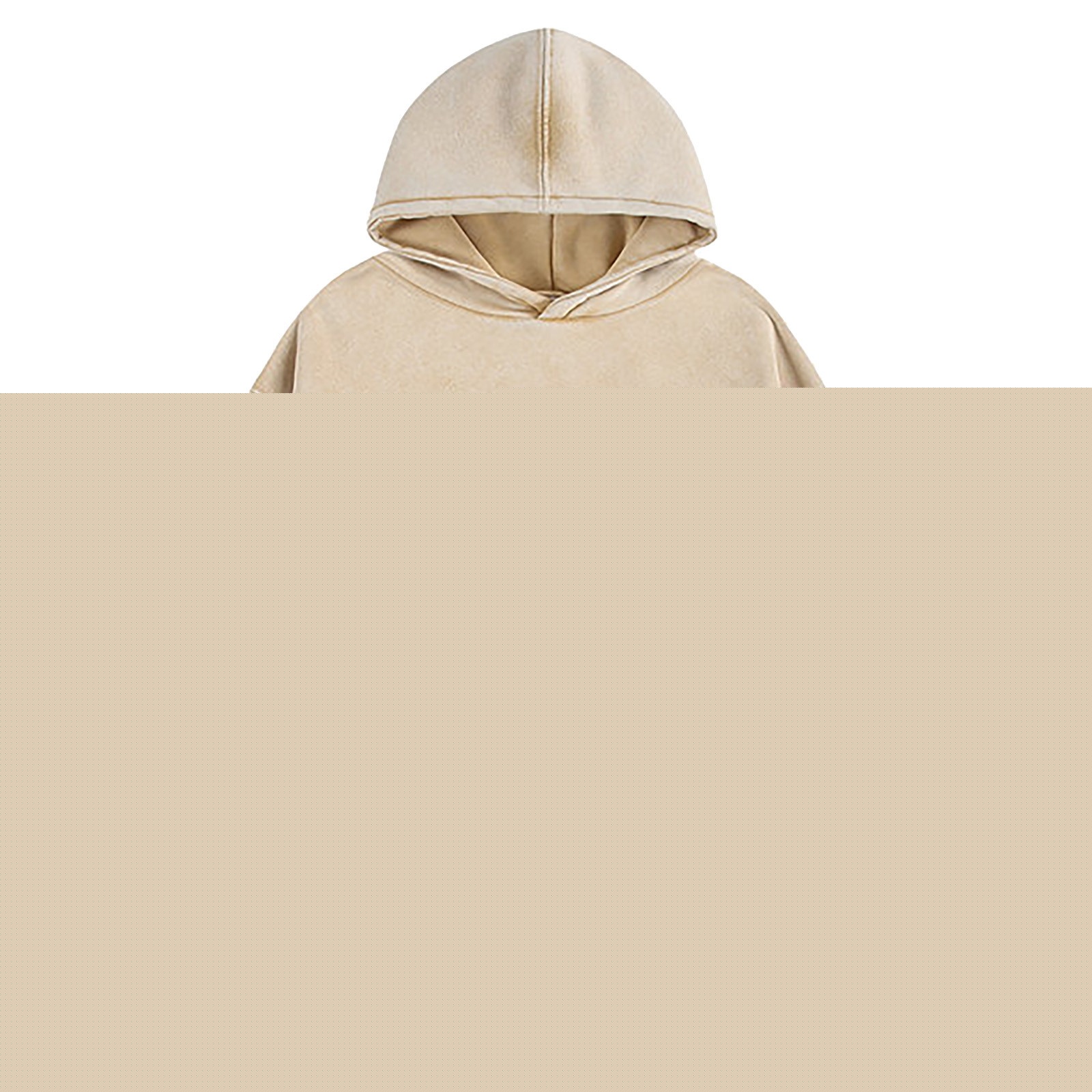 thumbnail image 2 of Lmnyox Sweatshirts for Men Vintage Fashion Long Sleeve Solid Hoodies Classic Casual Distressed Pullover Tops, 2 of 3