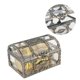 thumbnail image 1 of Caja de almacenamiento de gemas de cristal de cofre del tesoro pirata transparente, 1 of 4